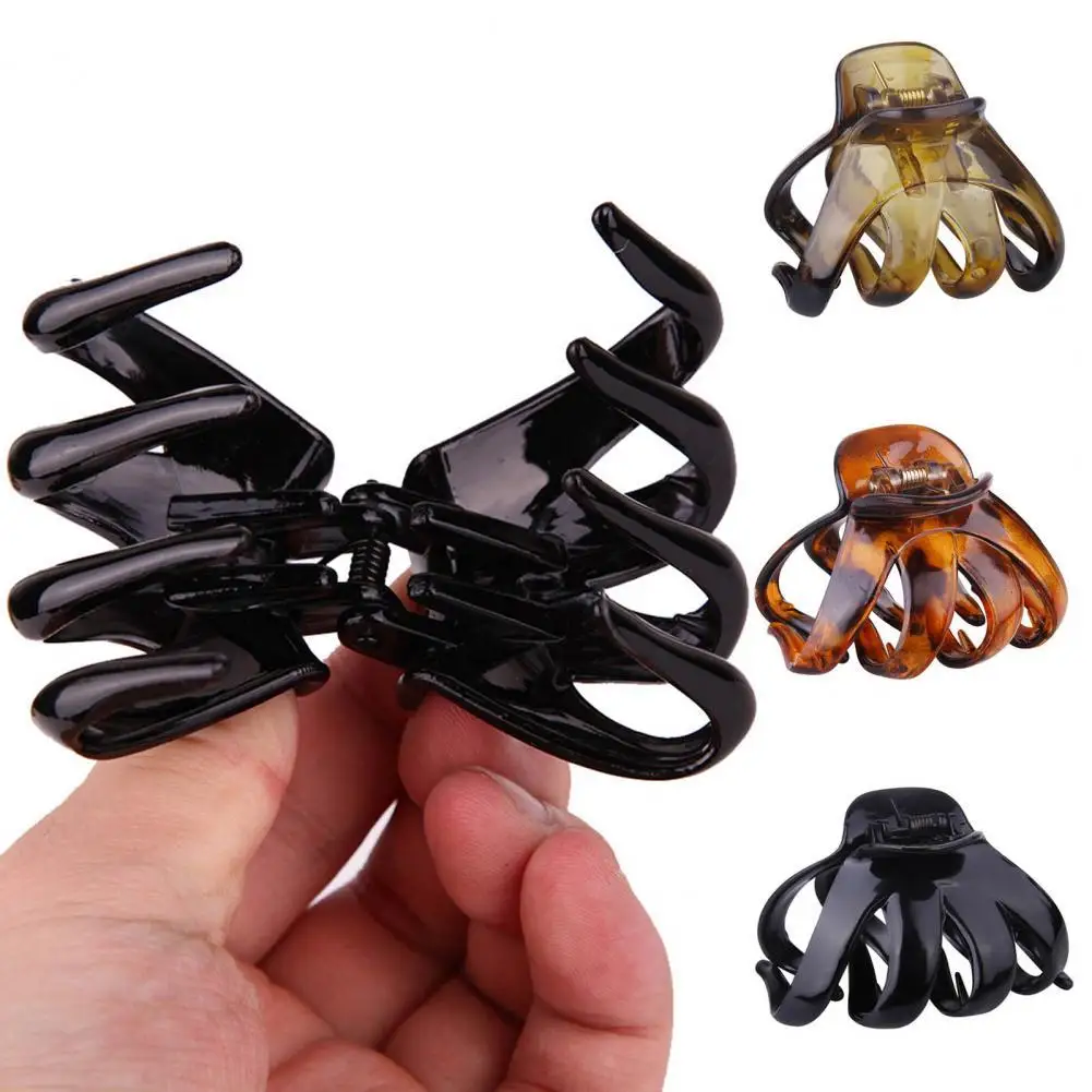 Lightweight 4Pcs Simple Animal Element Anti-fall Hair Claws Plastic Hair Jaws Octopus for Office
Lightweight 4Pcs Simple Animal Element Anti-fall Hair Claws Plastic Hair Jaws Octopus for Office