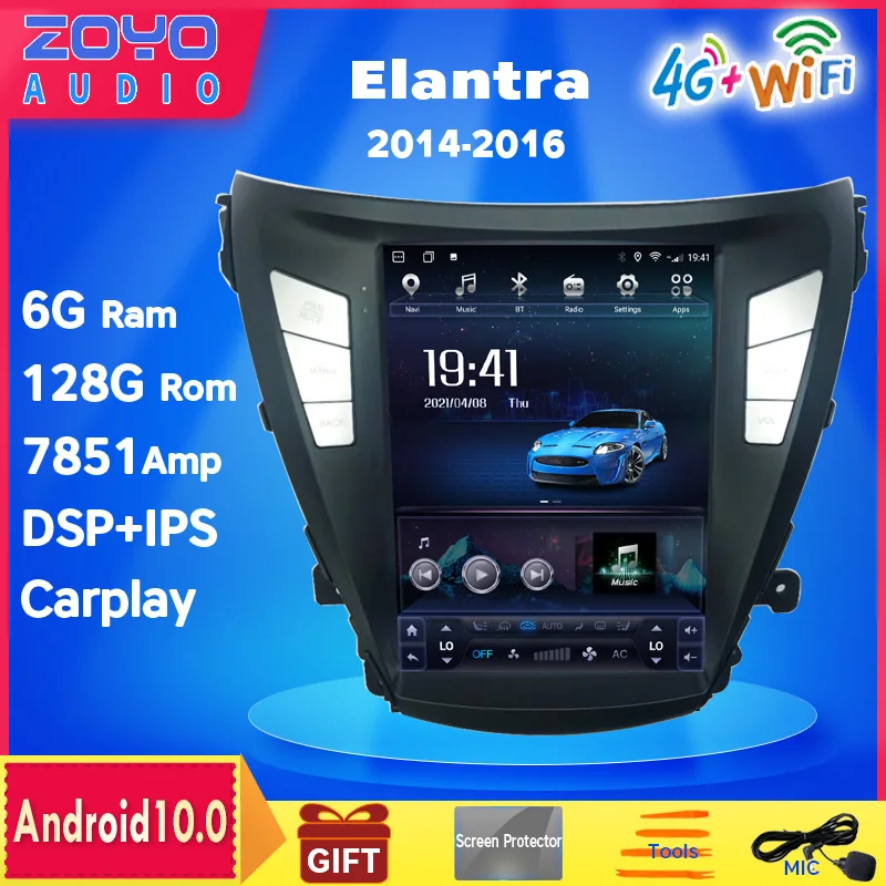 Автомобильное вертикальное радио ZOYOSKII, Android 10, для Hyundai Elantra 2014-2016, 6G, 128G, 10,4 дюйма, GPS-навигация, автомобильное головное устройство
Автомобильное вертикальное радио ZOYOSKII, Android 10, для Hyundai Elantra 2014-2016, 6G, 128G, 10,4 дюйма, GPS-навигация, автомобильное головное устройство