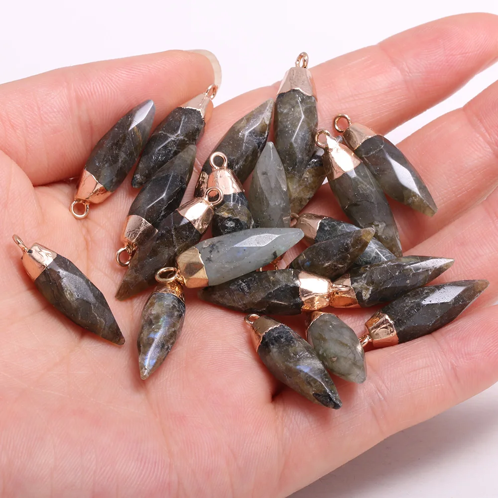 Natural Stone Pendants Reiki Heal Cone Shape Flash Labradorite Pendulum Charms Crystal for Jewelry Making Necklace Earrings
Natural Stone Pendants Reiki Heal Cone Shape Flash Labradorite Pendulum Charms Crystal for Jewelry Making Necklace Earrings