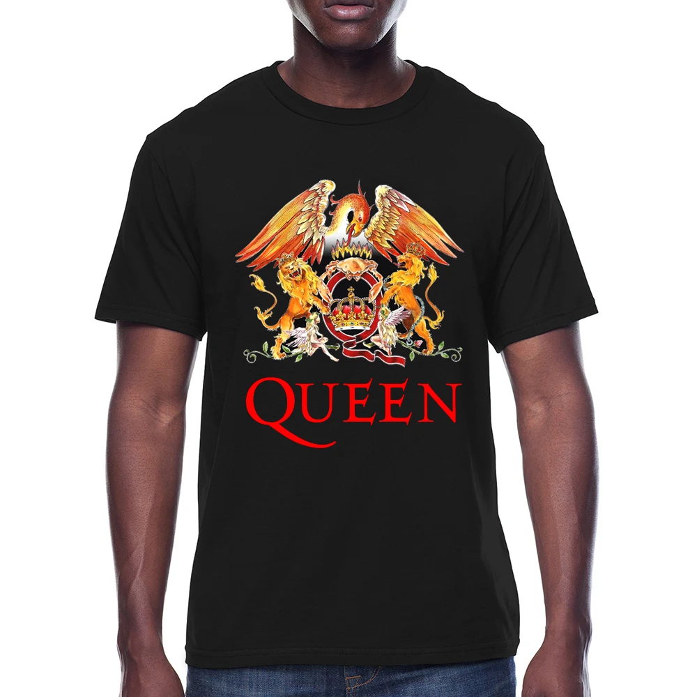 Новая королева Rock Band футболка для мужчин с коротким в повседневном стиле хлопок