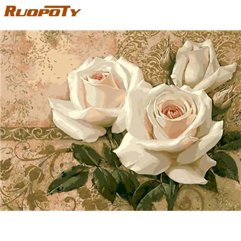 RUOPOTY Frameless Oil Painting By Numbers Hand Painted Three White Rose Oil Paint Kits For Adults Diy Gift 60x75cm Home Artcraft
RUOPOTY Frameless Oil Painting By Numbers Hand Painted Three White Rose Oil Paint Kits For Adults Diy Gift 60x75cm Home Artcraft