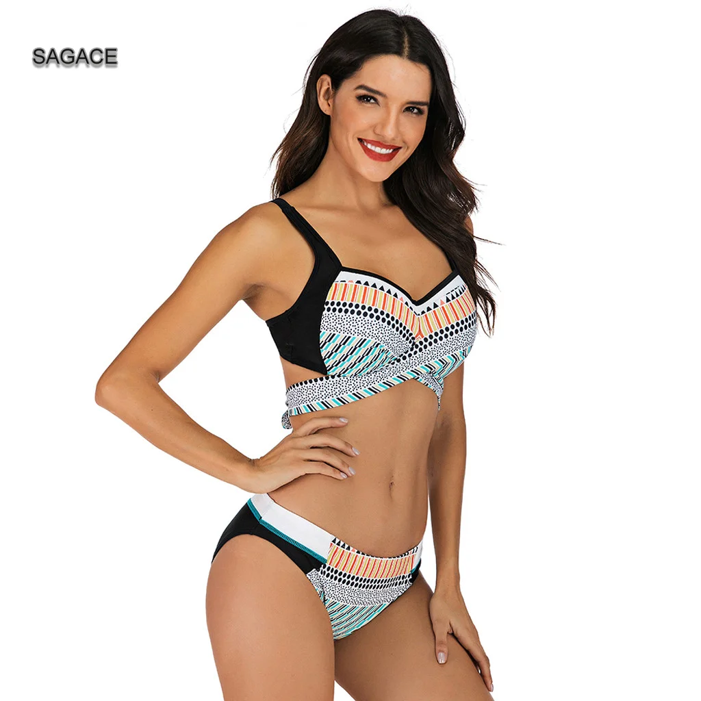 SAGACE Vintage Bikini Set Women Summer Split Swimsuit Sexy Ethnic print Padded Bra Bikini Swimwear Lady 2020 Beach biquini A521
SAGACE Vintage Bikini Set Women Summer Split Swimsuit Sexy Ethnic print Padded Bra Bikini Swimwear Lady 2020 Beach biquini A521
