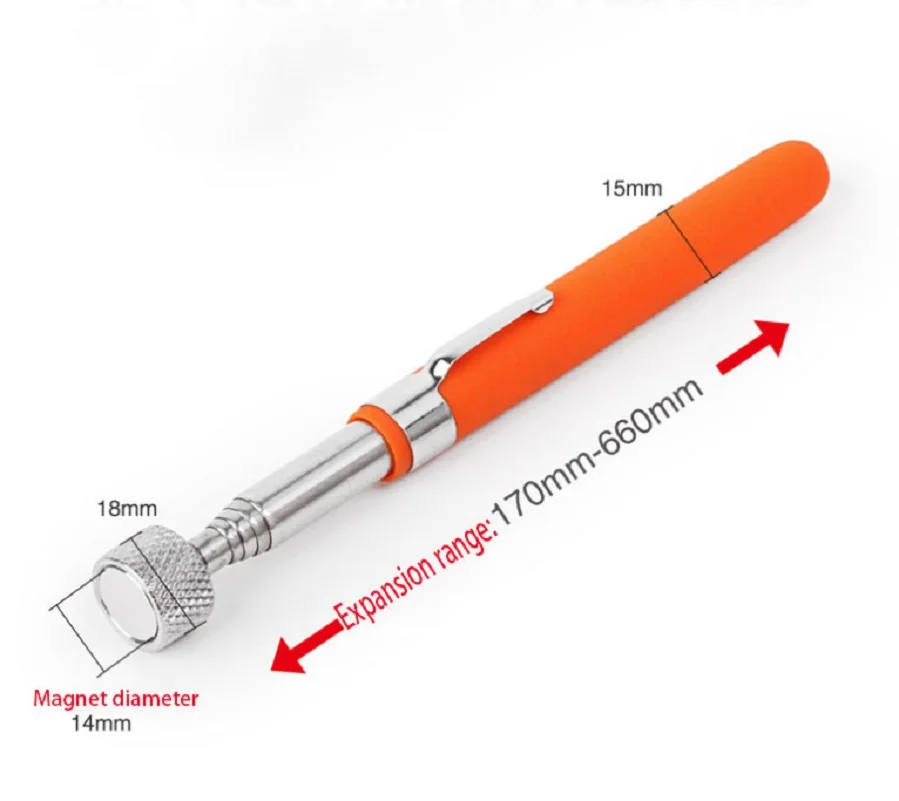 1 PC Auto repair tool with adjustable magnetic tool handle and retractable long-distance pen pick-up nut metal pickup convenient
1 PC Auto repair tool with adjustable magnetic tool handle and retractable long-distance pen pick-up nut metal pickup convenient
