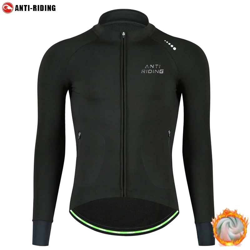 

2021 Зимняя Термальная флисовая велосипедная облегающая Мужская одежда для велоспорта профессиональная команда черная футболка с длинным рукавом гоночная велоодежда
