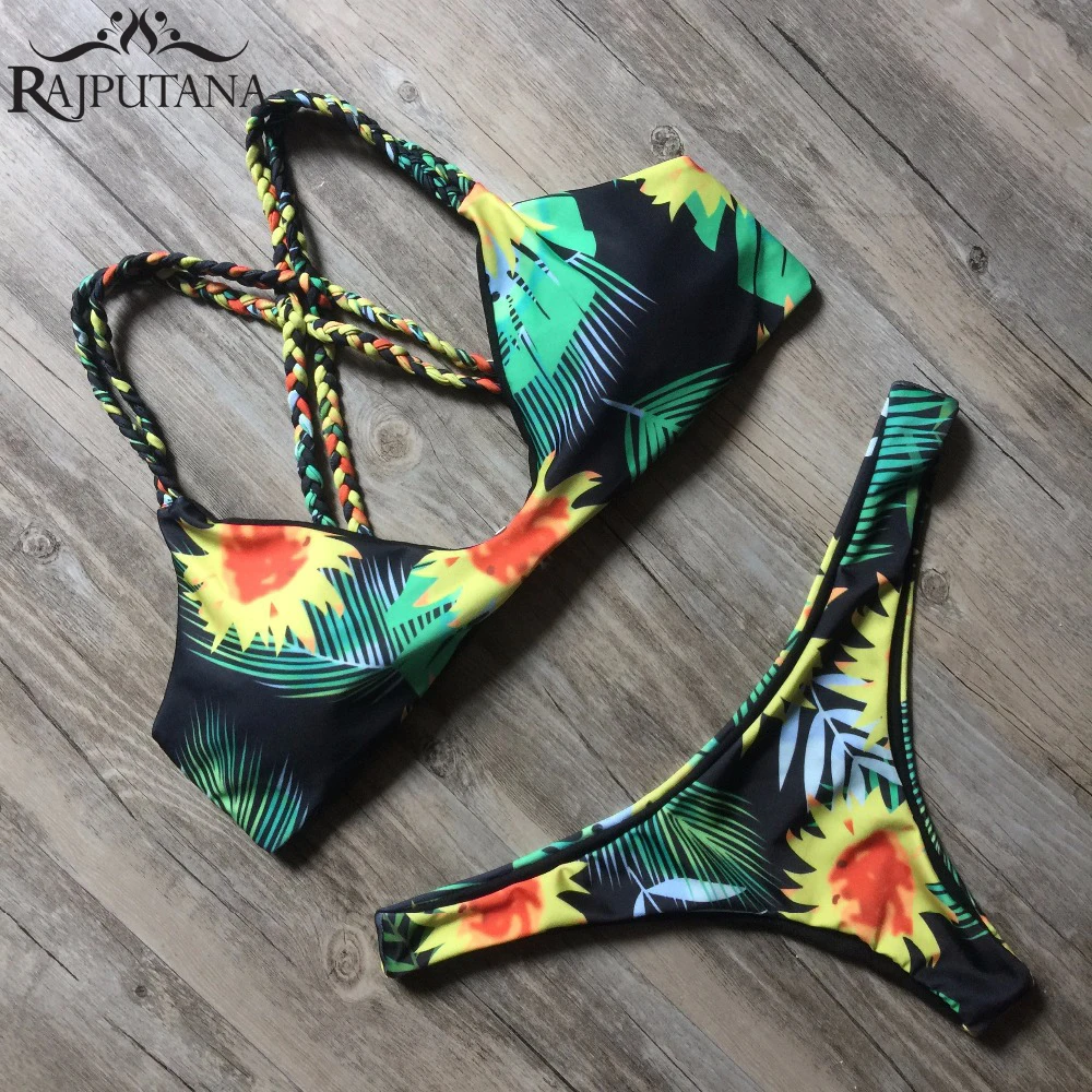 Rajputana 2021 New Leaves Printed Low Waist Two Pieces Bikini Set Swimsuit Female Women Beachwear Swimwear Bather Bathing Suit
Rajputana 2021 New Leaves Printed Low Waist Two Pieces Bikini Set Swimsuit Female Women Beachwear Swimwear Bather Bathing Suit