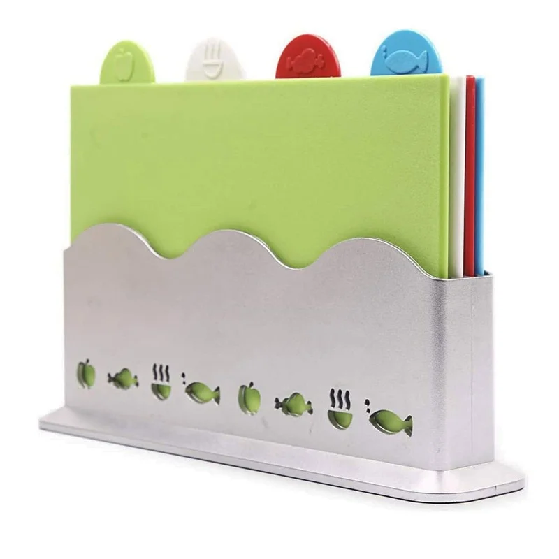 Multi-function cutting board Color-Coded Cutting Boards Set with Holder 4Pcs Plastic Mats Chopping Blocks
Multi-function cutting board Color-Coded Cutting Boards Set with Holder 4Pcs Plastic Mats Chopping Blocks