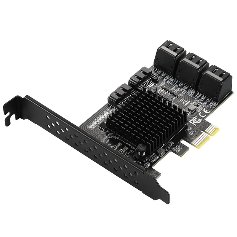 8 Ports PCIe SATA Card, PCIe X1 Non Raid Controller Card for SATA III 6G Hard Drives
8 Ports PCIe SATA Card, PCIe X1 Non Raid Controller Card for SATA III 6G Hard Drives