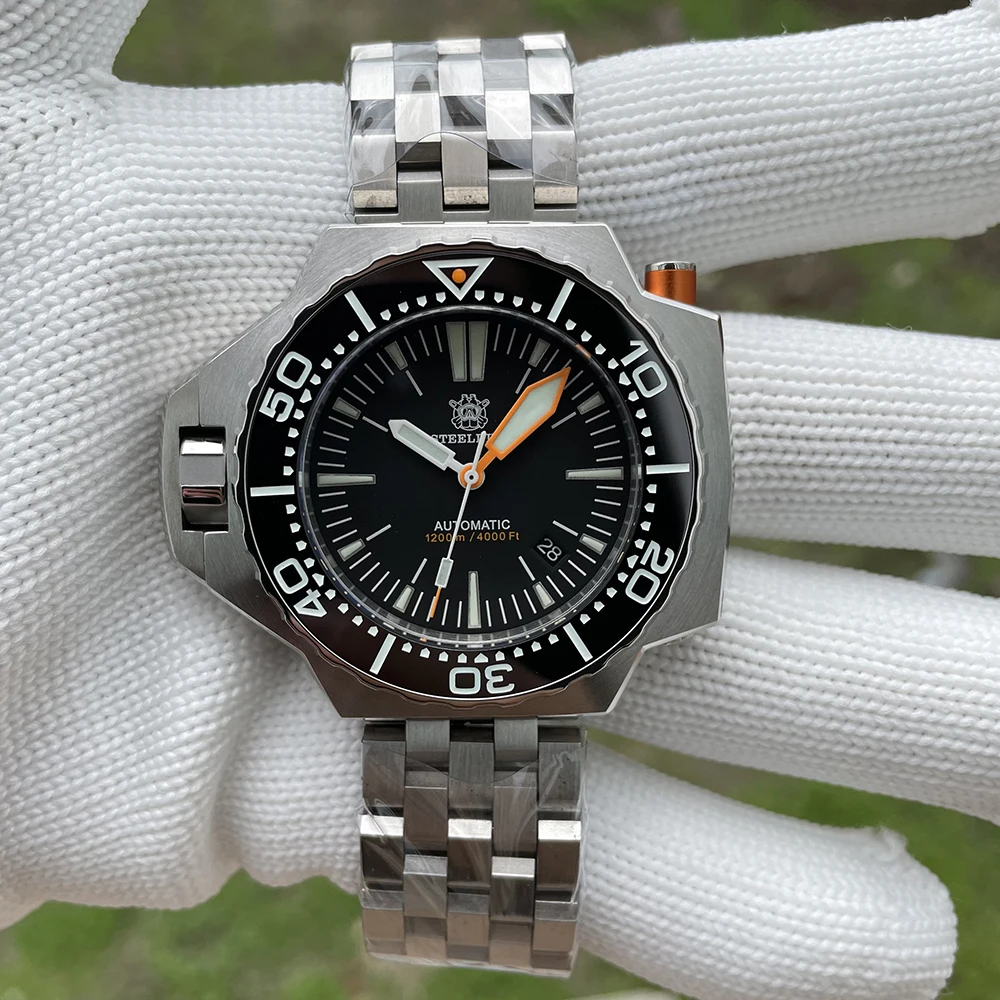STEELDIVE SD1969 V3 1200M Waterproof Luxury Big Watch NH35 Automatic Bi-Direction Bezel Super Luminous Men's Diving Wristwatch
STEELDIVE SD1969 V3 1200M Waterproof Luxury Big Watch NH35 Automatic Bi-Direction Bezel Super Luminous Men's Diving Wristwatch
