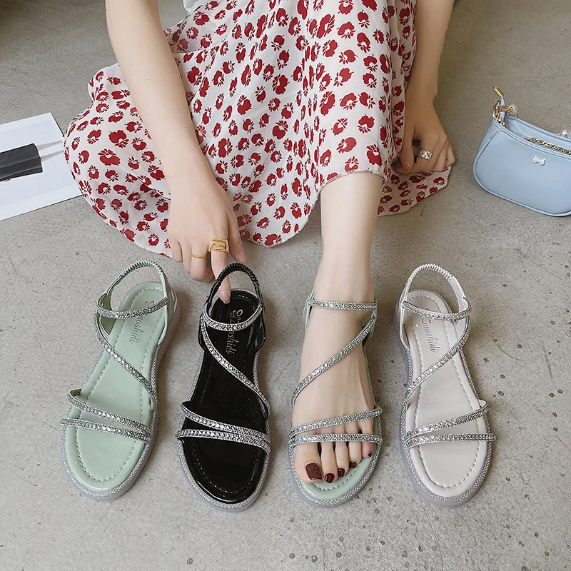 2021 Sandals Comfort Shoes for Women Suit Female Beige Breathable Summer Heels New Rhinestone Black Low Girls Flat Gladiator
2021 Sandals Comfort Shoes for Women Suit Female Beige Breathable Summer Heels New Rhinestone Black Low Girls Flat Gladiator
