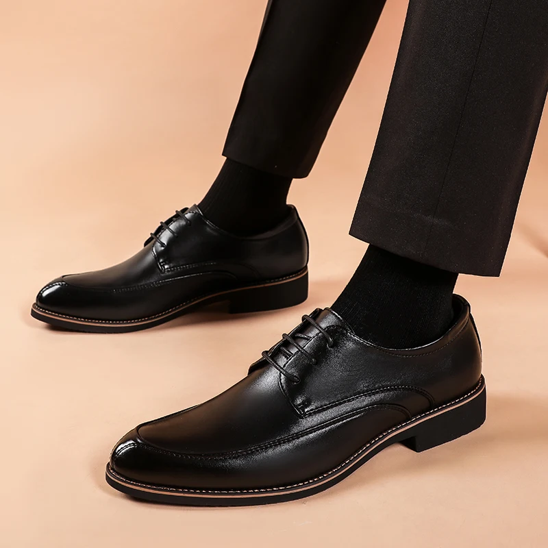 Korean style mens casual business wedding formal dress natural leather shoes lace up breathable shoe gentleman trend sneakers
Korean style mens casual business wedding formal dress natural leather shoes lace up breathable shoe gentleman trend sneakers