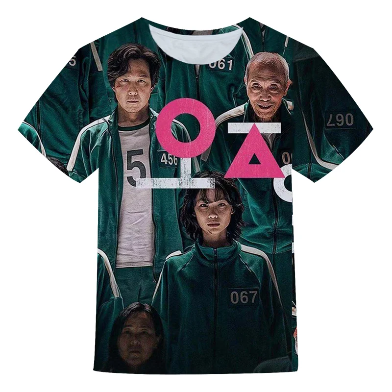 3-14Y Kids Summer Squid Game T-Shirt 3D printing Fashion Boys Girl O-Neck t shirt T Oversized T-Shirt All-Match Short Sleeve Top
3-14Y Kids Summer Squid Game T-Shirt 3D printing Fashion Boys Girl O-Neck t shirt T Oversized T-Shirt All-Match Short Sleeve Top