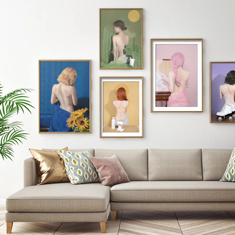 Sexy Nude Posters Canvas Prints Woman Pictures Decorative Painting Wall Art For Living Room Posters Colorful Girl Cuadros
Sexy Nude Posters Canvas Prints Woman Pictures Decorative Painting Wall Art For Living Room Posters Colorful Girl Cuadros