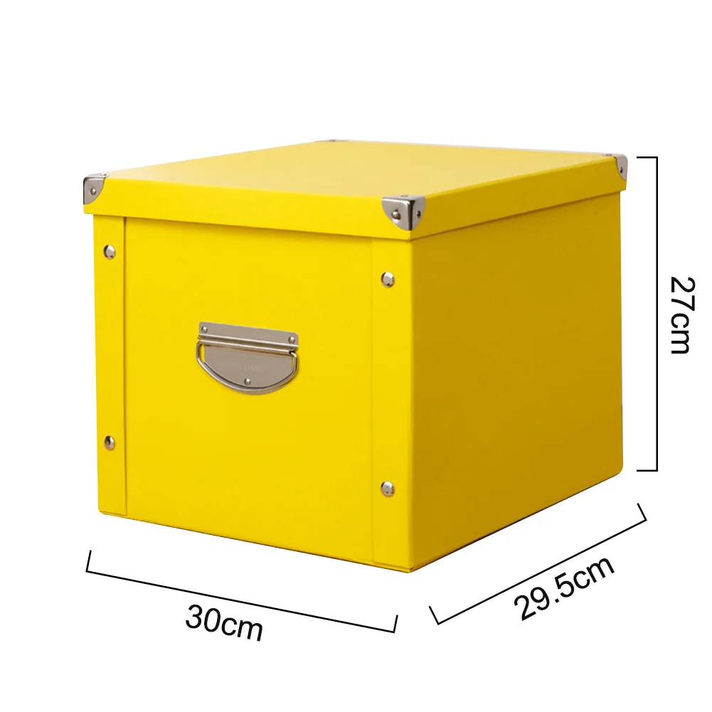 Collapsible Storage Box Coated Paper Waterproof Clothes Storage Cubes with Lid Handle Multi Function Organizer for Home Office
Collapsible Storage Box Coated Paper Waterproof Clothes Storage Cubes with Lid Handle Multi Function Organizer for Home Office