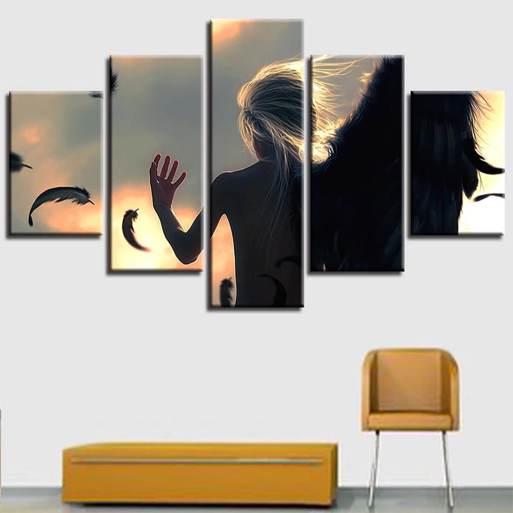 5 Pieces Wall Art Canvas Painting Angels Landscape Poster Modern Decoration Living Room Framework Pictures Modular Home
5 Pieces Wall Art Canvas Painting Angels Landscape Poster Modern Decoration Living Room Framework Pictures Modular Home