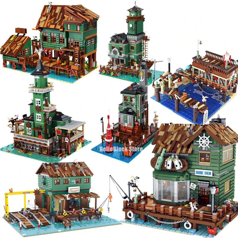 Idea Creative Expert Street View The Old Fish Store House Pier Captain Wharf Shipyard Building Block Modular Brick Model Kid Toy
Idea Creative Expert Street View The Old Fish Store House Pier Captain Wharf Shipyard Building Block Modular Brick Model Kid Toy
