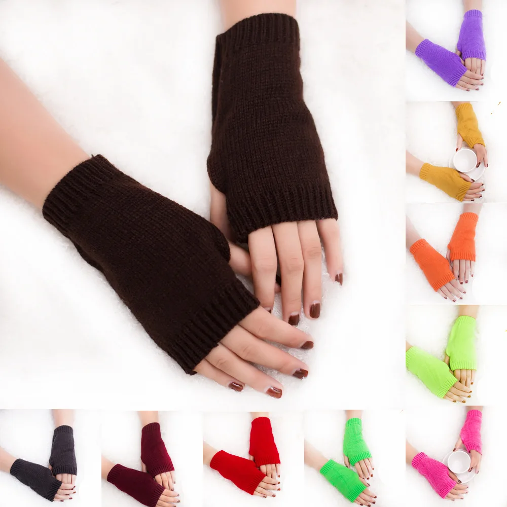 Wool Knitted Women's Winter Gloves Half-finger Sports Fingerless Gloves Knitted Short Winter Thin Arm Sleeves Riding Gloves
Wool Knitted Women's Winter Gloves Half-finger Sports Fingerless Gloves Knitted Short Winter Thin Arm Sleeves Riding Gloves