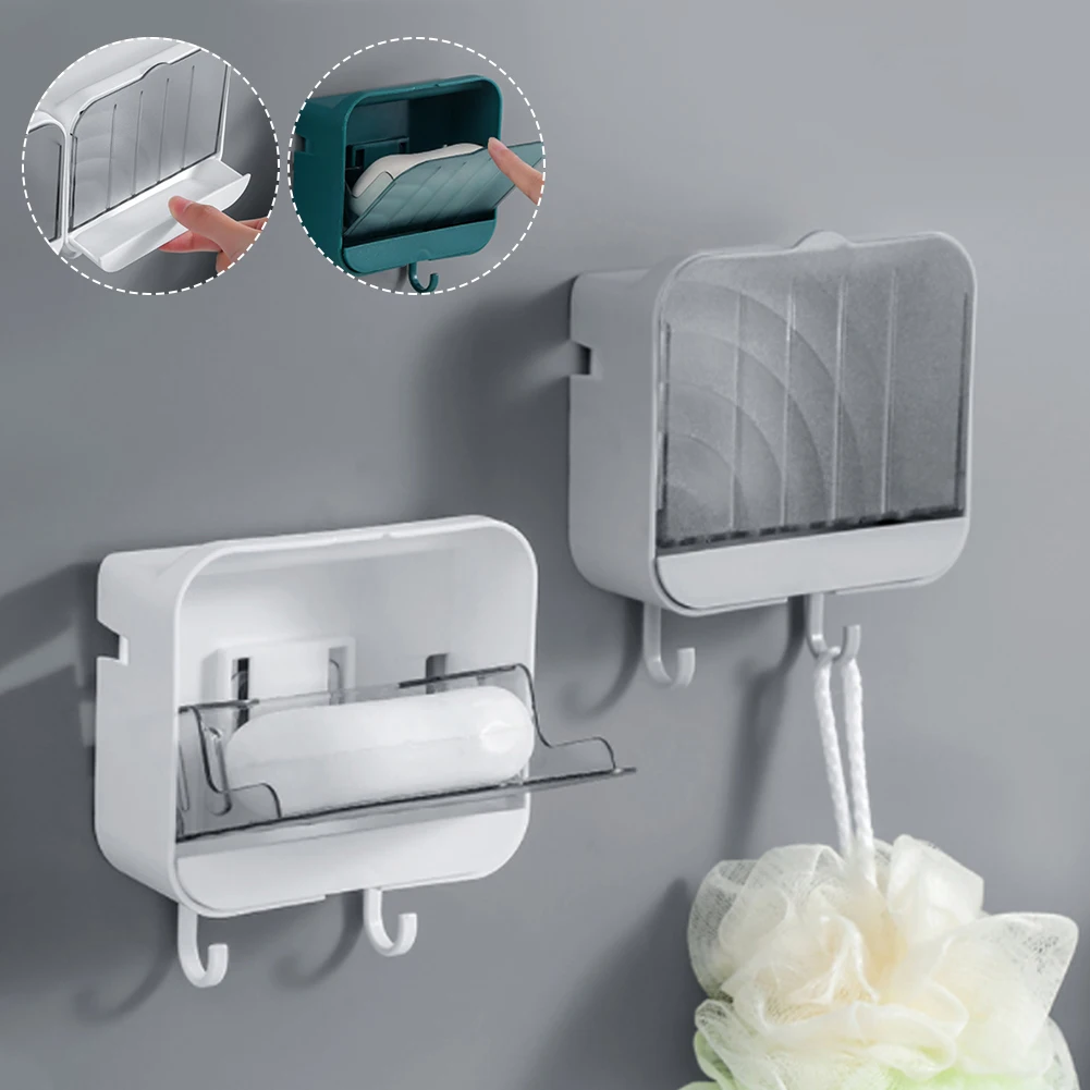 Shower Storage Holder Rack Organizer Wall Mounted Bar Soap Holder with Drain 2 Hooks Water Tray Waterproof Soap Holder
Shower Storage Holder Rack Organizer Wall Mounted Bar Soap Holder with Drain 2 Hooks Water Tray Waterproof Soap Holder