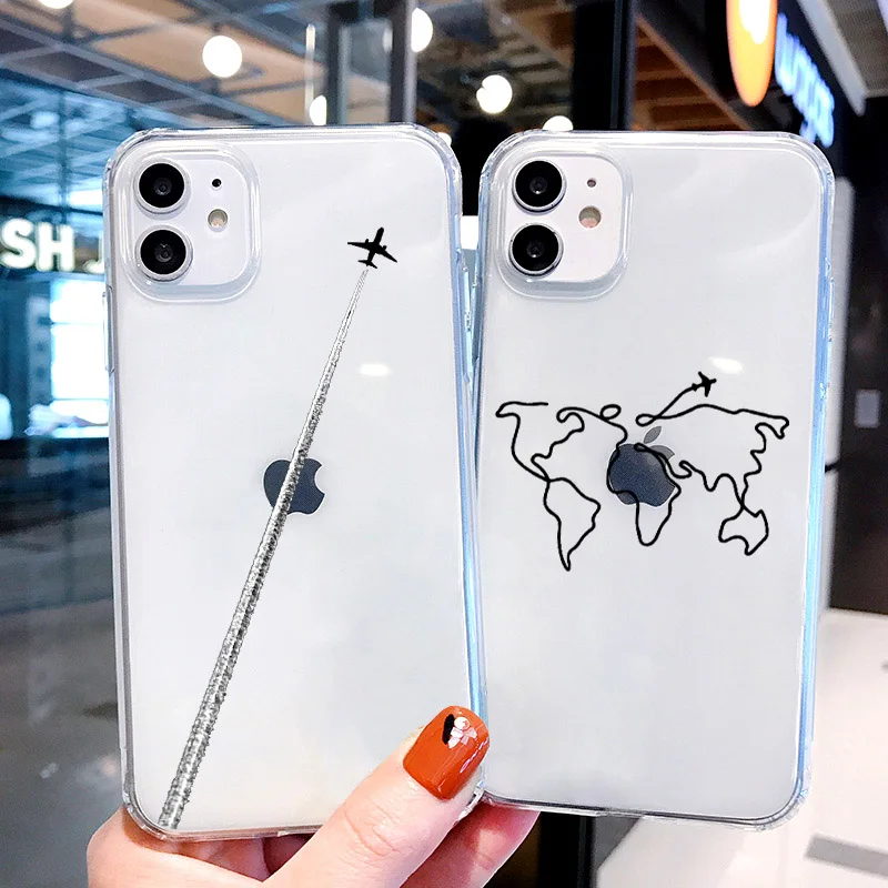 Luxury World Map Travel Soft Phone Case For iPhone 13 12 11 Pro MAX XR XS Max X Clear Silicone Cover for iPhone 7 8 Plus SE2020
Luxury World Map Travel Soft Phone Case For iPhone 13 12 11 Pro MAX XR XS Max X Clear Silicone Cover for iPhone 7 8 Plus SE2020