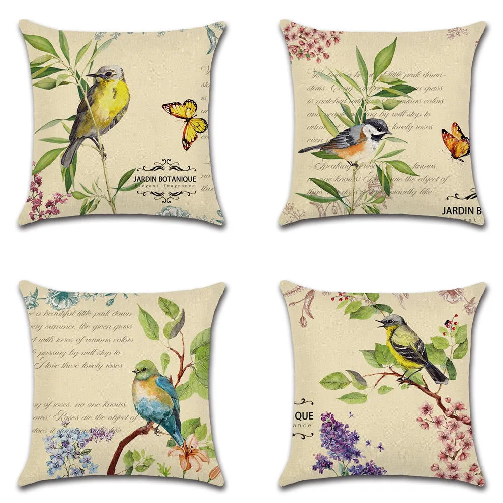 New Flowers Birds Butterflies Printing Pillow case Custom Home Decoration Linen Pillowcase Car Waist Cushion Cover
New Flowers Birds Butterflies Printing Pillow case Custom Home Decoration Linen Pillowcase Car Waist Cushion Cover
