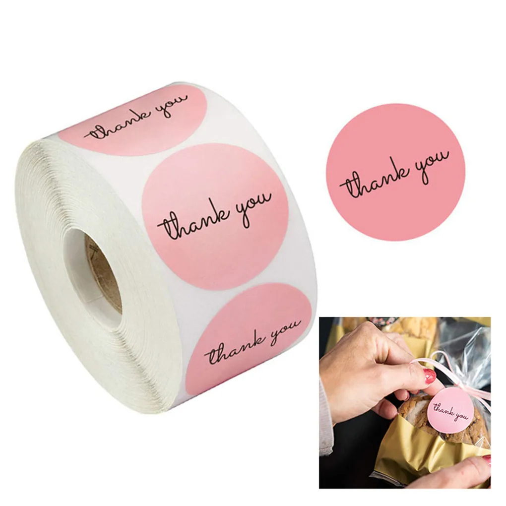 500Pcs/Roll Thank You Pink Stickers Self Adhesive Handmade Labels Wedding Gift Party Decoration Type 2
500Pcs/Roll Thank You Pink Stickers Self Adhesive Handmade Labels Wedding Gift Party Decoration Type 2