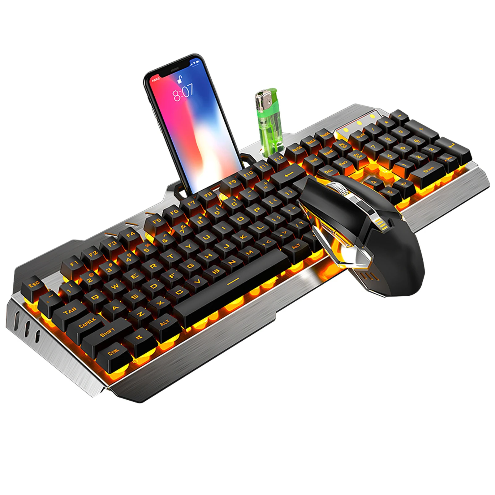 Gaming Mechanical Keyboard 2.4G Wireless USB Dual Mode RGB Backlight Metal Slim Keyboard Programmable For Computer Gamer
Gaming Mechanical Keyboard 2.4G Wireless USB Dual Mode RGB Backlight Metal Slim Keyboard Programmable For Computer Gamer
