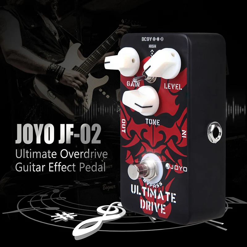 JOYO JF-02 Ultimate Drive Overdrive Guitar Effect Pedal Intermediate Between Distortion and Overdrive Aluminum Alloy Material
JOYO JF-02 Ultimate Drive Overdrive Guitar Effect Pedal Intermediate Between Distortion and Overdrive Aluminum Alloy Material