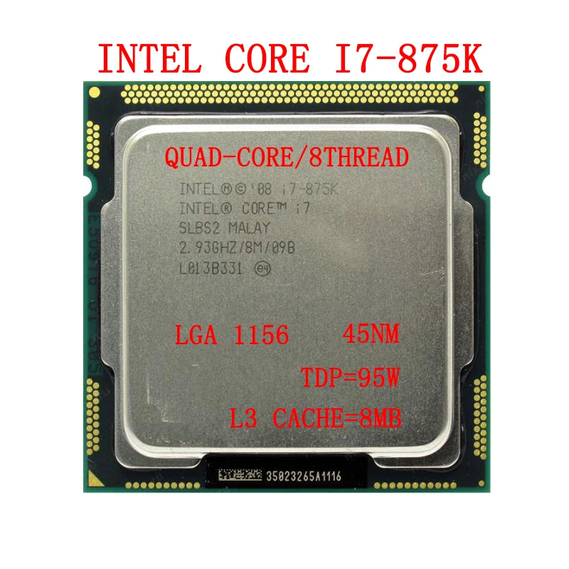 I7 875K четырехъядерный 2,93 ГГц 8M SLBS2 настольный компьютер i7-875K процессор разъем LGA 1156 pin
I7 875K четырехъядерный 2,93 ГГц 8M SLBS2 настольный компьютер i7-875K процессор разъем LGA 1156 pin