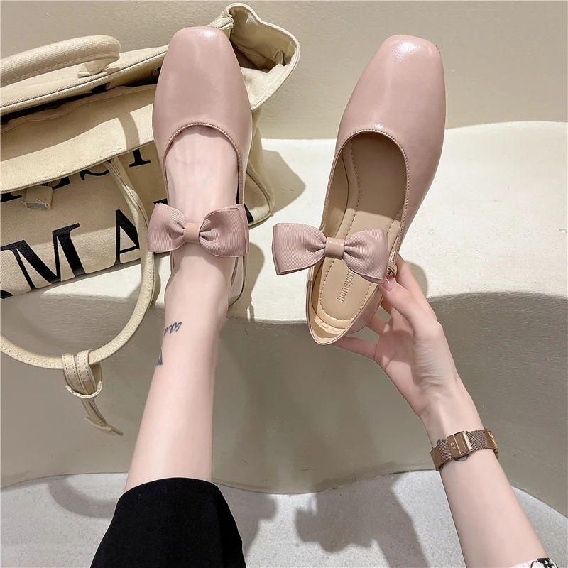 Shoes Woman Comfortable And Elegant Female Footwear Shallow Mouth Modis Square Toe Bow-Knot Casual Sneaker All-Match Oxfords Dre
Shoes Woman Comfortable And Elegant Female Footwear Shallow Mouth Modis Square Toe Bow-Knot Casual Sneaker All-Match Oxfords Dre