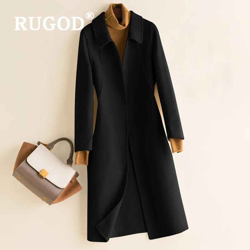 RUGOD 2019 New Winter Women Long Solid Wool Coat Elegant Ruched Slim Cashmere Suit Coat Temperament Warm Fashion Female Outwear
RUGOD 2019 New Winter Women Long Solid Wool Coat Elegant Ruched Slim Cashmere Suit Coat Temperament Warm Fashion Female Outwear