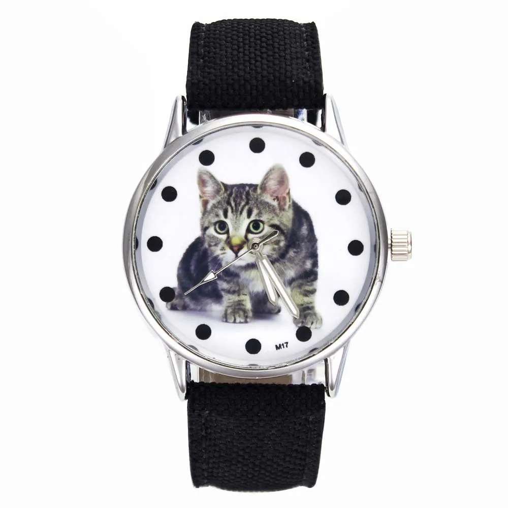 Trendy Night Cat Pattern Watches for Women Men Fashion Simple 5 Color Canvas Strap Casual Sport Wrist Watch Unisex
Trendy Night Cat Pattern Watches for Women Men Fashion Simple 5 Color Canvas Strap Casual Sport Wrist Watch Unisex