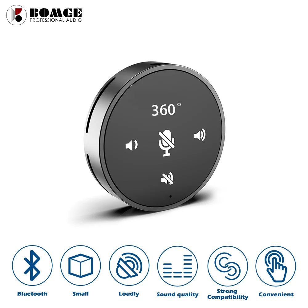 BOMGE USB Microphone Desktop Conference Built-in Speakerphone 360° Omnidirectional Condenser Mic for PC Laptop Computer
BOMGE USB Microphone Desktop Conference Built-in Speakerphone 360° Omnidirectional Condenser Mic for PC Laptop Computer