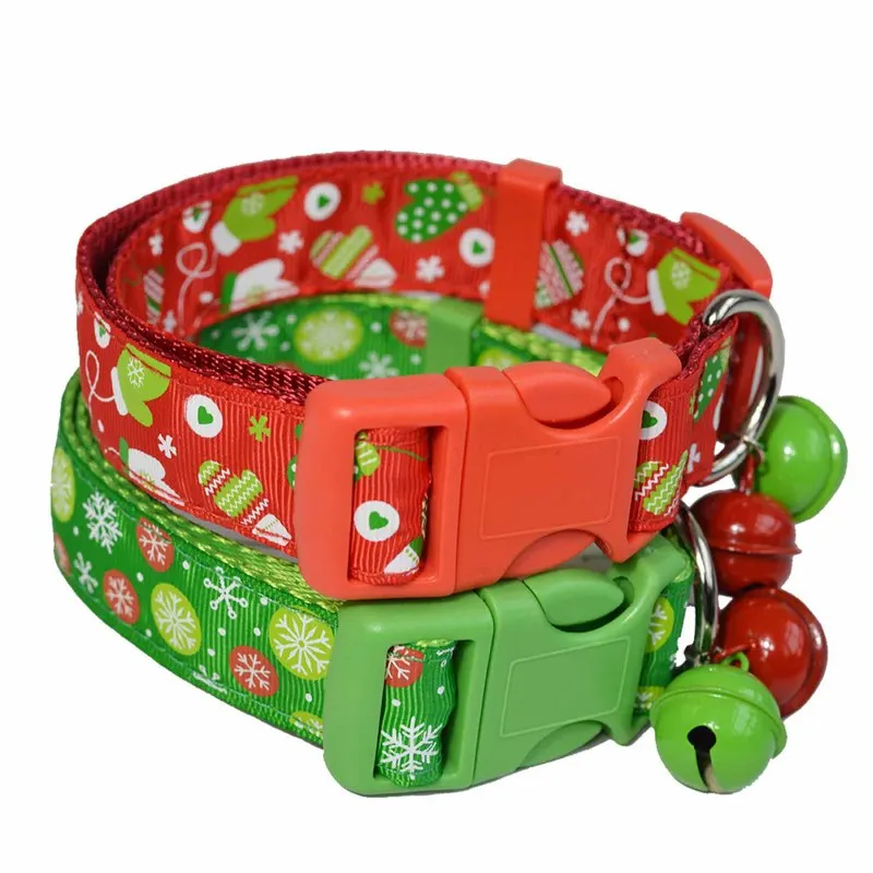 Dog Cat Collar Personalized Polyester Pet cat dog Collar Christmas With Red Green Bells Adjustable Collar Pet Supplies
Dog Cat Collar Personalized Polyester Pet cat dog Collar Christmas With Red Green Bells Adjustable Collar Pet Supplies