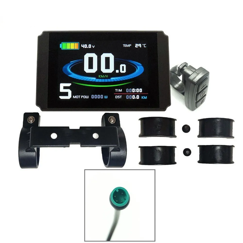 Colourful KT-LCD8H LCD Meter With Waterproof Plug And USB Mobile Charge Port For KT-Series Controller
Colourful KT-LCD8H LCD Meter With Waterproof Plug And USB Mobile Charge Port For KT-Series Controller