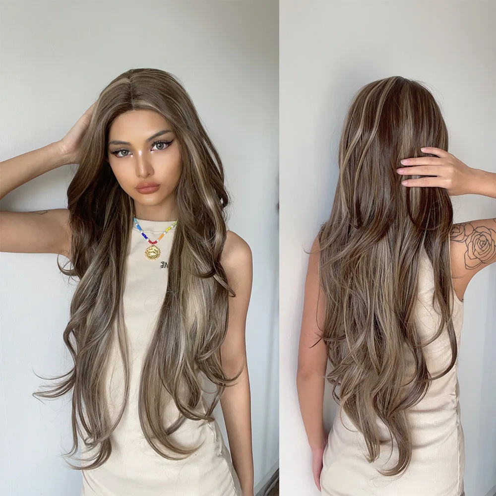 HENRY MARGU Long Brown Highlight Lace Front Synthetic Wigs with Baby Hair Lace Wigs for Women Natural Daily Heat Resistant Wig
HENRY MARGU Long Brown Highlight Lace Front Synthetic Wigs with Baby Hair Lace Wigs for Women Natural Daily Heat Resistant Wig