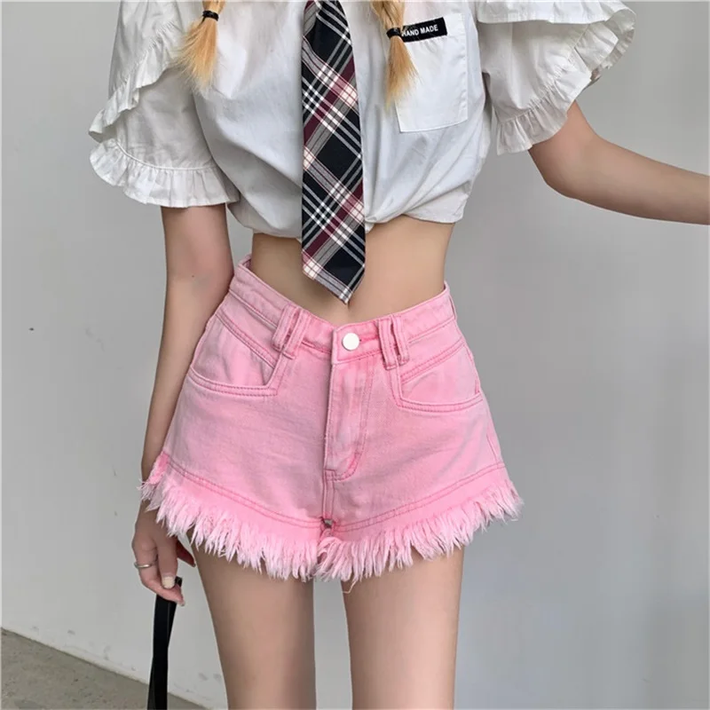 Korean Summer Vintage Simplicity Denim Women Jeans High Waist Tassel Design A-Line Sexy Slim Hot Girls Cowboy Shorts For Female
Korean Summer Vintage Simplicity Denim Women Jeans High Waist Tassel Design A-Line Sexy Slim Hot Girls Cowboy Shorts For Female