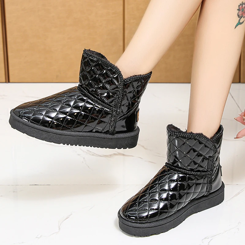 Waterproof Snow Boots Woman Shoes Non-Slip Women Boot Winter Warm Women Shoes With Fur Velvet Lattice Luxury Designer Thick-sole
Waterproof Snow Boots Woman Shoes Non-Slip Women Boot Winter Warm Women Shoes With Fur Velvet Lattice Luxury Designer Thick-sole