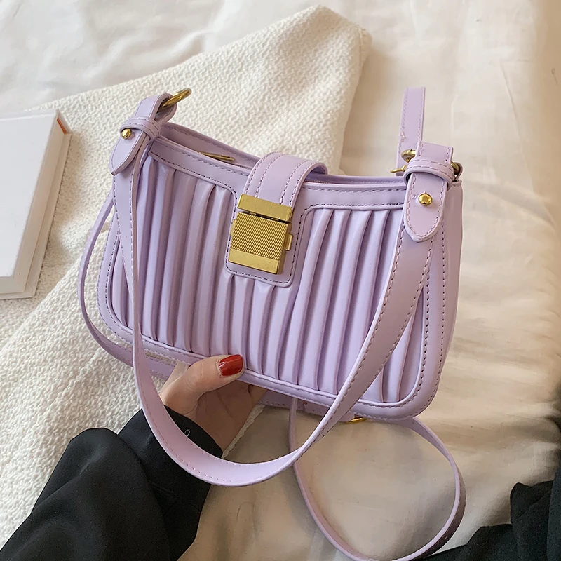 Purple PU Leather Crossbody Bag for Women 2021 Designer Fashion Summer Lady Baguette Armpit Shoulder Purse and Handbag Trends
Purple PU Leather Crossbody Bag for Women 2021 Designer Fashion Summer Lady Baguette Armpit Shoulder Purse and Handbag Trends