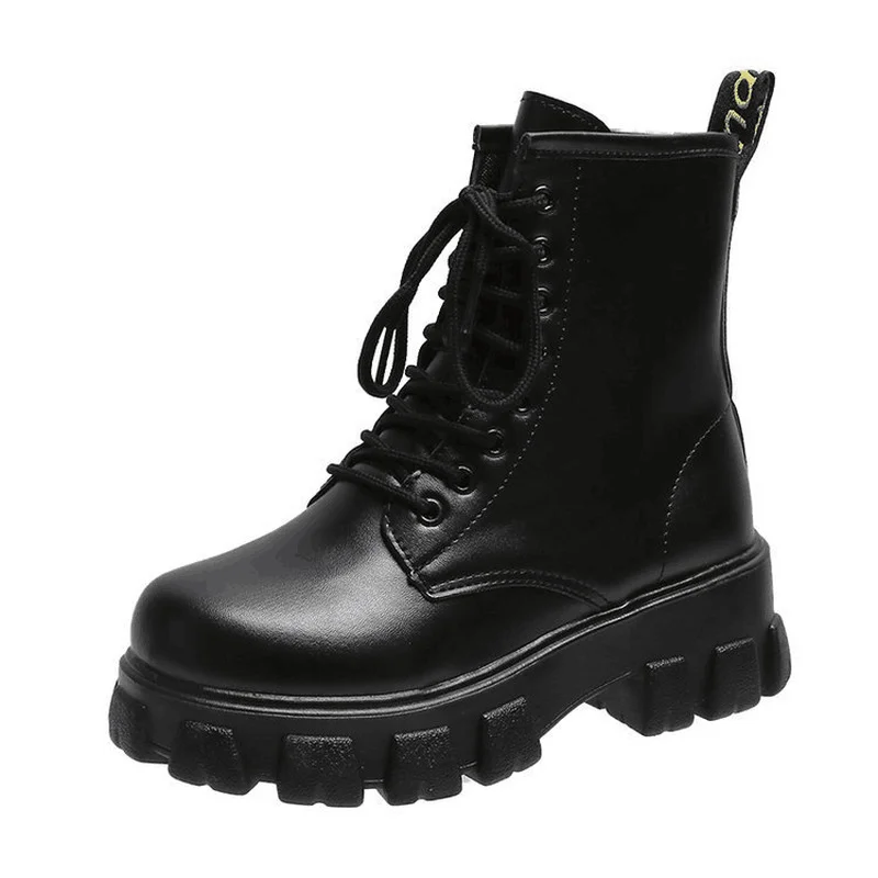 Botas Women Motorcycle Ankle Boots Wedges Female Lace Up Platforms Spring Leather Woman Boots 2020 Botas Mujer Boots for Women
Botas Women Motorcycle Ankle Boots Wedges Female Lace Up Platforms Spring Leather Woman Boots 2020 Botas Mujer Boots for Women