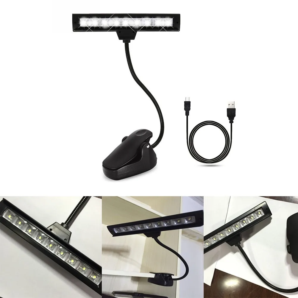 9 LEDs USB Clip On Desktop Book Lamp For Music Stand Portable Flexible Read Light Music Fix Stand Light Instrument Accessory
9 LEDs USB Clip On Desktop Book Lamp For Music Stand Portable Flexible Read Light Music Fix Stand Light Instrument Accessory