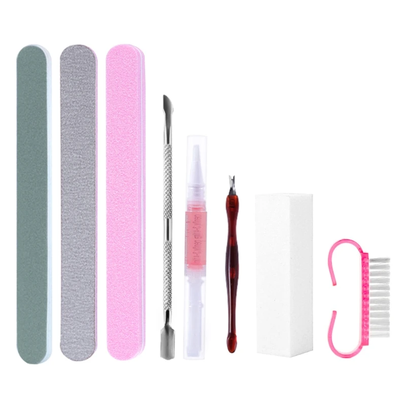 1Set Professional Nail Files Kit with Buffer Cuticle Trimmer Cuticle Pusher Remover Buffer File Block Nail Dust Brushes
1Set Professional Nail Files Kit with Buffer Cuticle Trimmer Cuticle Pusher Remover Buffer File Block Nail Dust Brushes