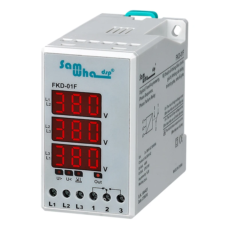 Samwha-Dsp FKD-01F цифровое асимметричное реле для сбоя фазы фиксированного перенапряжения и фазы (3*380 В ненейтральное)
Samwha-Dsp FKD-01F цифровое асимметричное реле для сбоя фазы фиксированного перенапряжения и фазы (3*380 В ненейтральное)