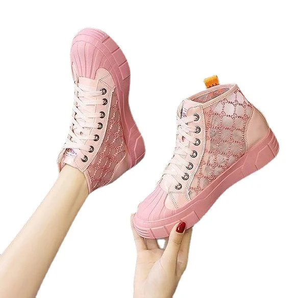6-color high-top casual shoes women's mesh breathable thick-soled tide summer new thin short-tube Martin boots
6-color high-top casual shoes women's mesh breathable thick-soled tide summer new thin short-tube Martin boots