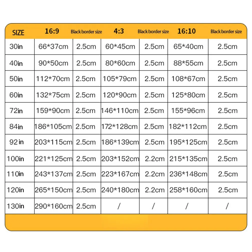 Folding Projector Curtain Polyester Soft Simple Curtain Folding Movie Curtain Projector Home Outdoor Anti-light Curtain
Folding Projector Curtain Polyester Soft Simple Curtain Folding Movie Curtain Projector Home Outdoor Anti-light Curtain