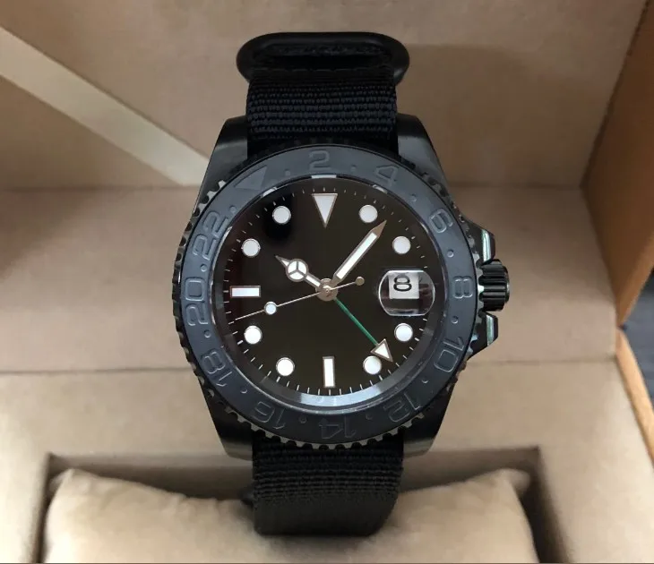 Sapphire crystal 41mm parnis PVD case Asian Automatic Self-Wind movement rotating ceramic bezel GMT luminous men's watch pa89-p8
Sapphire crystal 41mm parnis PVD case Asian Automatic Self-Wind movement rotating ceramic bezel GMT luminous men's watch pa89-p8