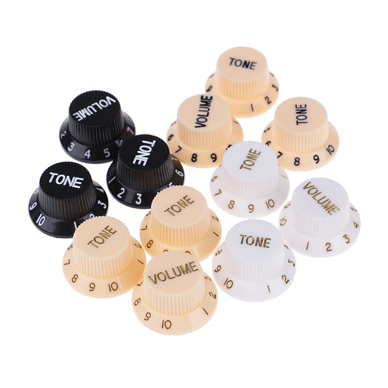 3Pcs/set New High Quality Plastic Guitars Strat Knob 1-Volume 2-Tone Control Knobs For Guitar Accessories
3Pcs/set New High Quality Plastic Guitars Strat Knob 1-Volume 2-Tone Control Knobs For Guitar Accessories