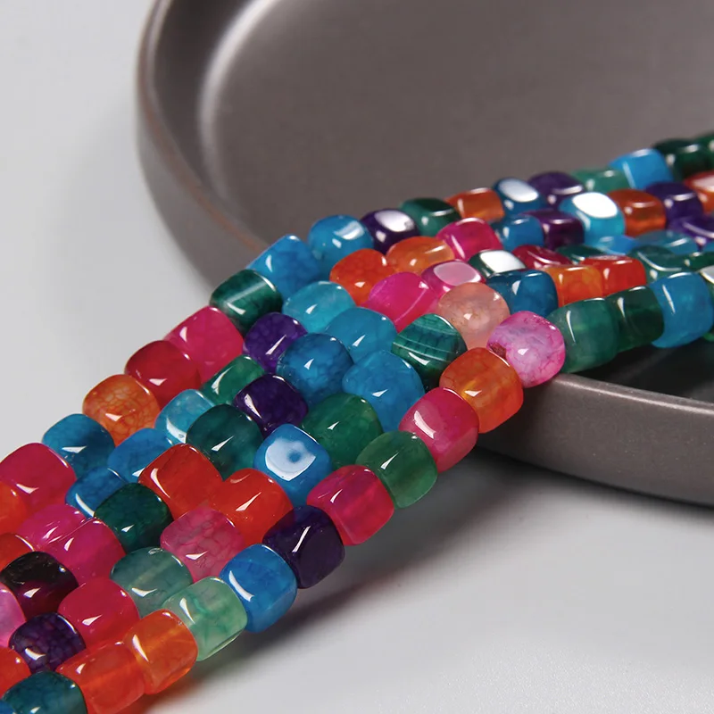 15inch 6-8mm Colorful Square Agat Beads Natural Stone Loose Stone Beads For Jewelry Making DIY Making Bracelet Beeadtales Gifts
15inch 6-8mm Colorful Square Agat Beads Natural Stone Loose Stone Beads For Jewelry Making DIY Making Bracelet Beeadtales Gifts
