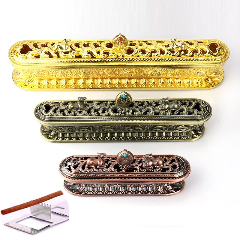 The Antique Copper Incense Burner Handmade Zen Buddhist Tearoom Ornament for Home Decor Incense Sticks Holder Metal
The Antique Copper Incense Burner Handmade Zen Buddhist Tearoom Ornament for Home Decor Incense Sticks Holder Metal