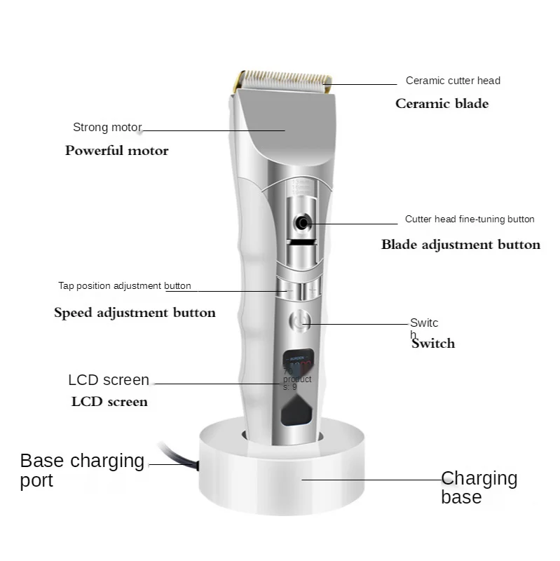 2021 USB Professional Digital Hair Trimmer Rechargeable Electric Hair Clipper Men's Cordless Haircut Adjustable Ceramic Blade
2021 USB Professional Digital Hair Trimmer Rechargeable Electric Hair Clipper Men's Cordless Haircut Adjustable Ceramic Blade