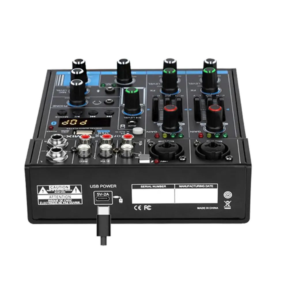 Sound Mixing Console Digital Audio Mixers Mini 4-Channel Great For Small Clubs Or Bars As Guitars Bass Keyboards Mixer
Sound Mixing Console Digital Audio Mixers Mini 4-Channel Great For Small Clubs Or Bars As Guitars Bass Keyboards Mixer