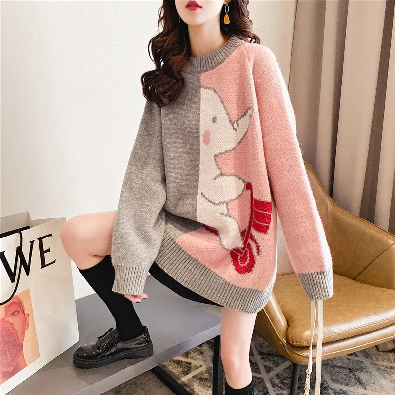 Japan Sweet Style Retro Cute Coat Women 2021 New Autumn and Winter Loose O Neck Long Sleeve Top Pullover Outerwear Sweater
Japan Sweet Style Retro Cute Coat Women 2021 New Autumn and Winter Loose O Neck Long Sleeve Top Pullover Outerwear Sweater